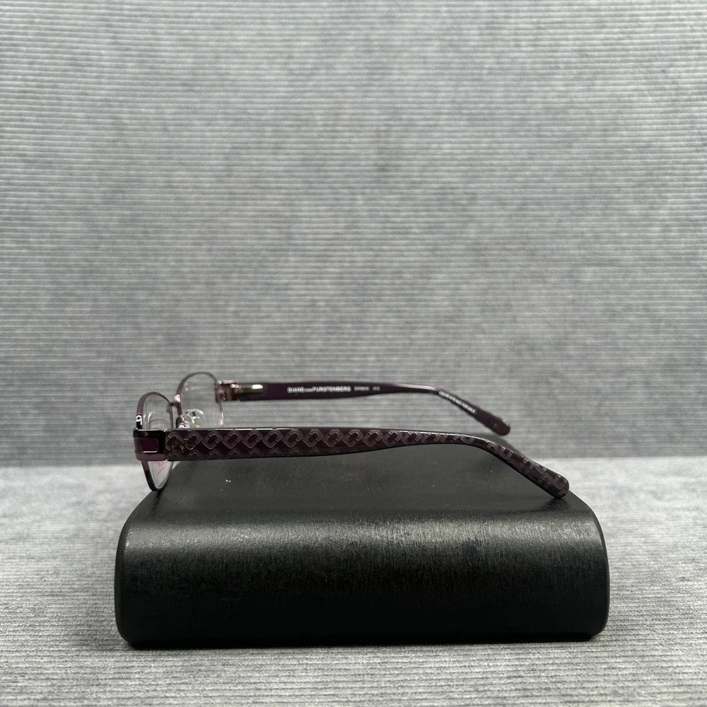 Diane von Furstenberg DVF8040 513 Purple Oval Y2k Eyeglasses Frames 52-16-135